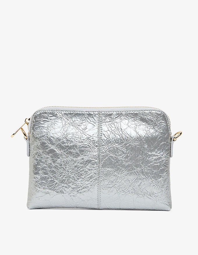 Bowery Wallet Silver Crinkle