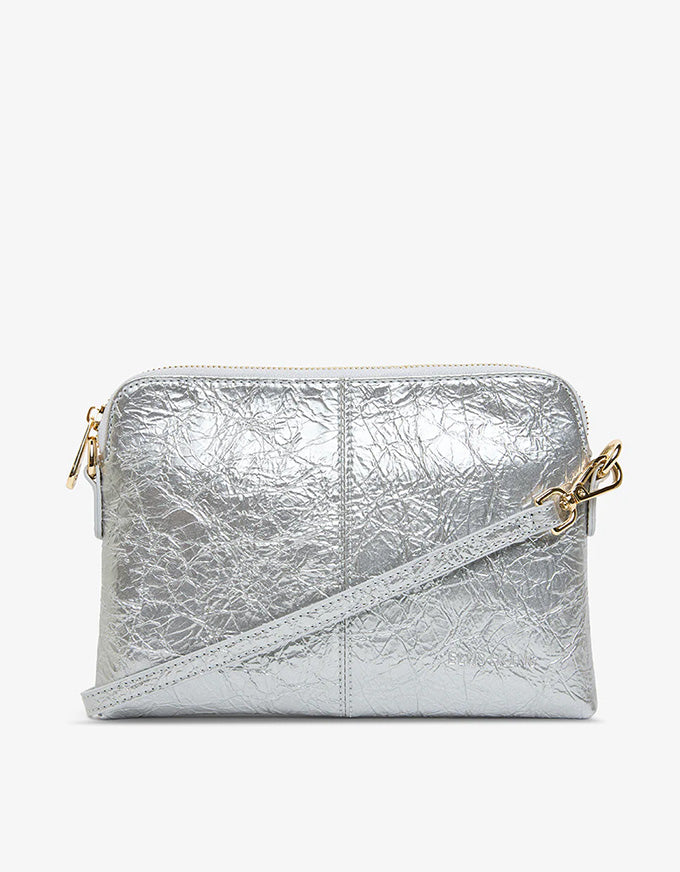 Bowery Wallet Silver Crinkle