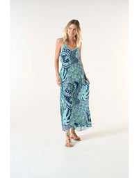 Antoinette Slip Dress Brazil Blue