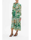 Corridor Of Calm Waist Tie Shirt Dress