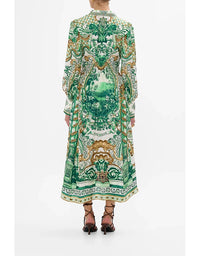 Corridor Of Calm Waist Tie Shirt Dress