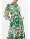 Corridor Of Calm Waist Tie Shirt Dress