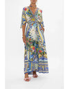 Wall to Wall Wonders Waisted Dress w/ Hem Ruffle