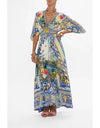 Wall to Wall Wonders Waisted Dress w/ Hem Ruffle