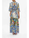 Wall to Wall Wonders Waisted Dress w/ Hem Ruffle
