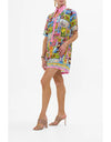 Salty Splendour Short Sleeve Mini Shirt Dress