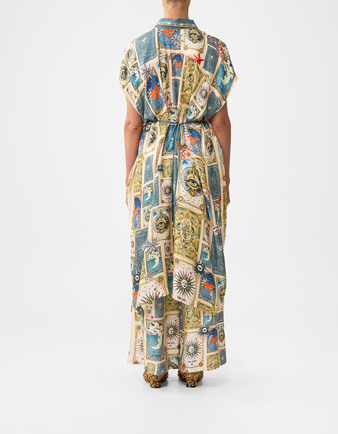 My Lucky Stars Sleeveless Shirtdress