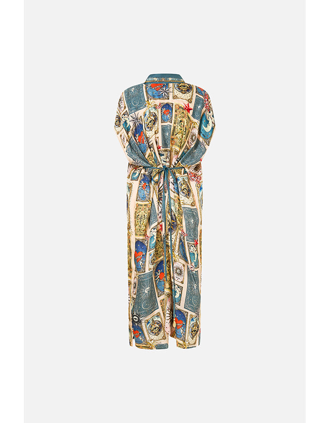 My Lucky Stars Sleeveless Shirtdress