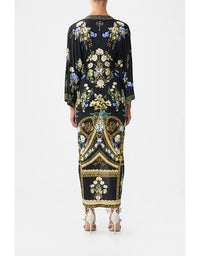 Ottoman Elegance Long Split Front Twist Dress