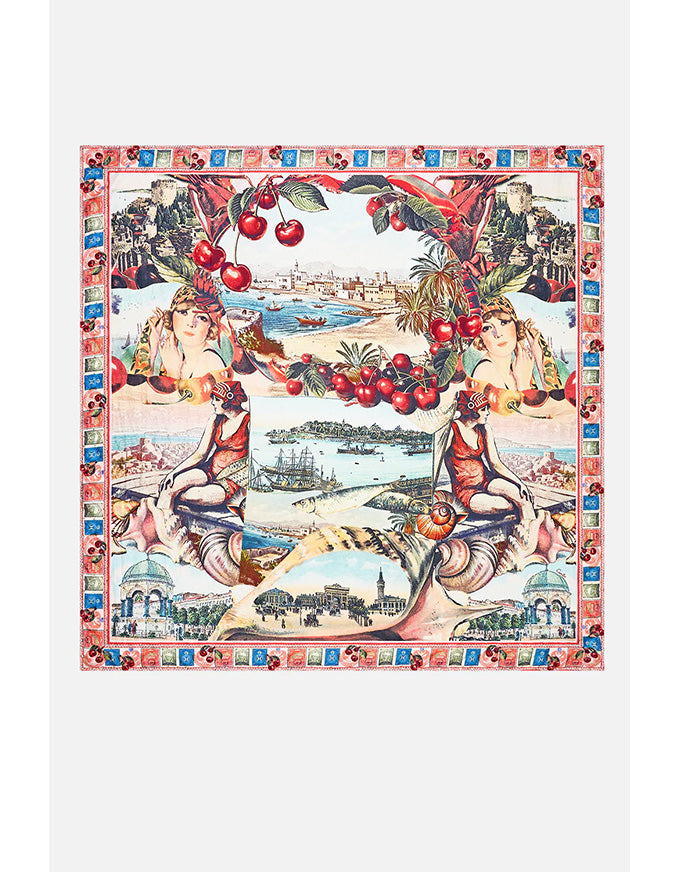 Notes From The Road Crystalled Silk Scarf