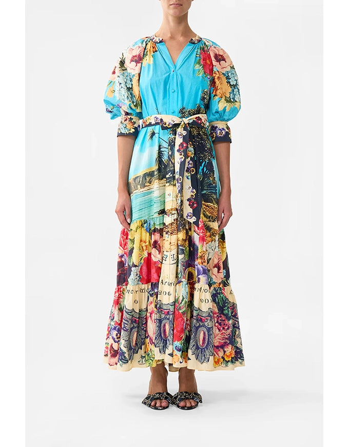 Tiered Shirt Dress Bathing Bombshell