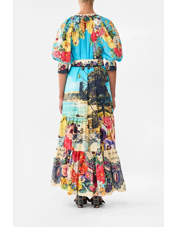 Tiered Shirt Dress Bathing Bombshell