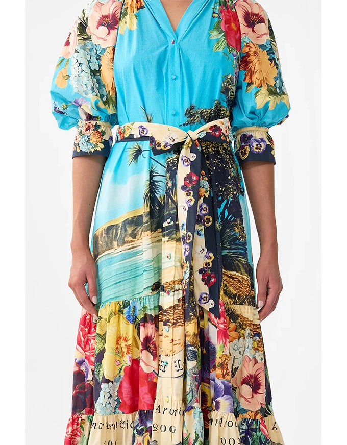 Tiered Shirt Dress Bathing Bombshell