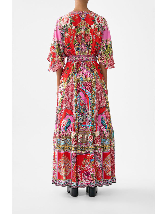 Heirloom Empire Waisted Dress w Hem Ruffle