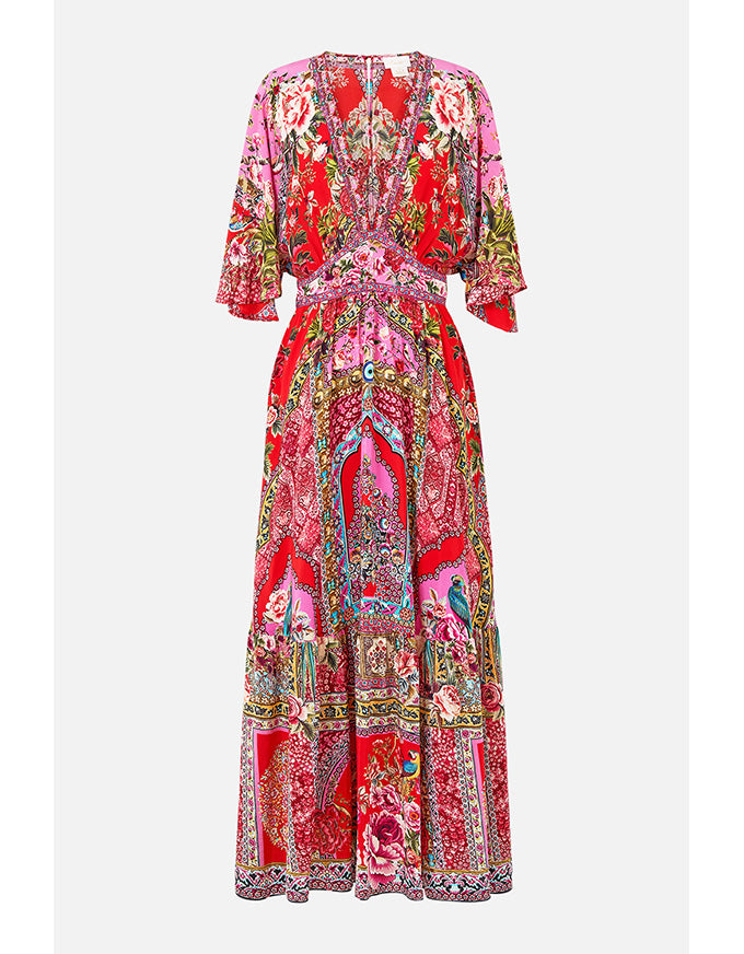 Heirloom Empire Waisted Dress w Hem Ruffle
