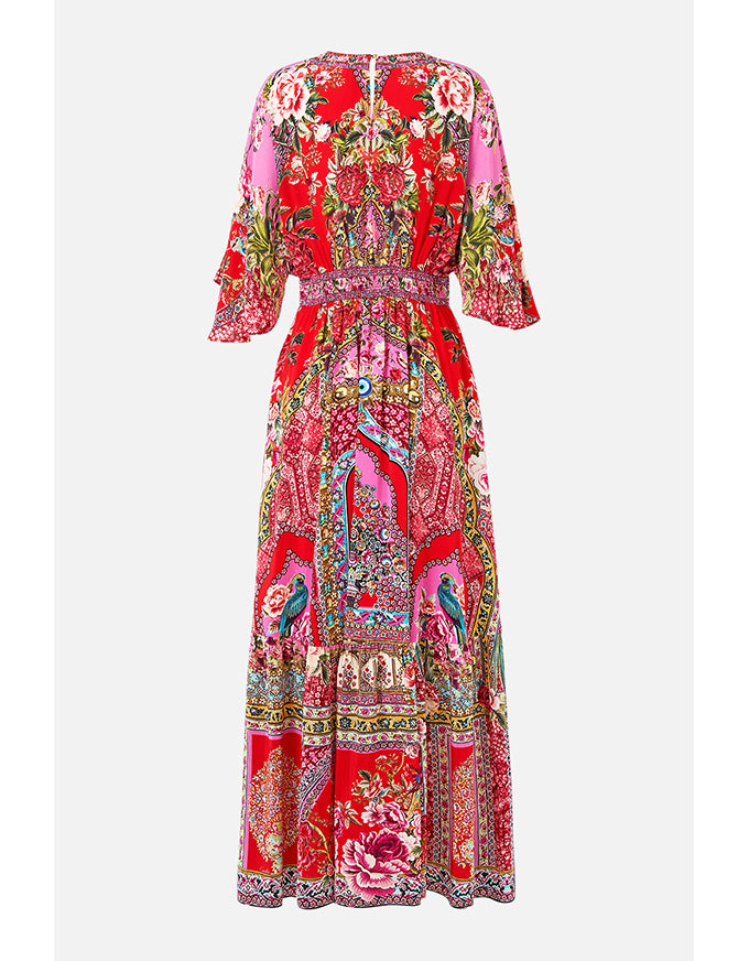 Heirloom Empire Waisted Dress w Hem Ruffle