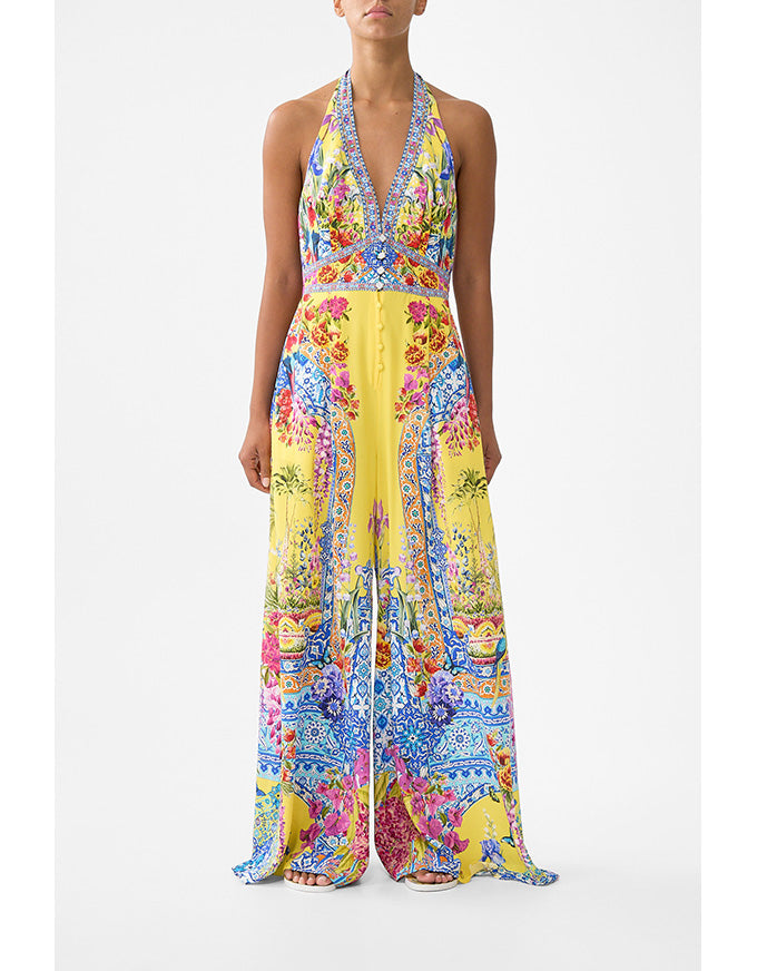 Sultanahmet Summer Halterneck Jumpsuit