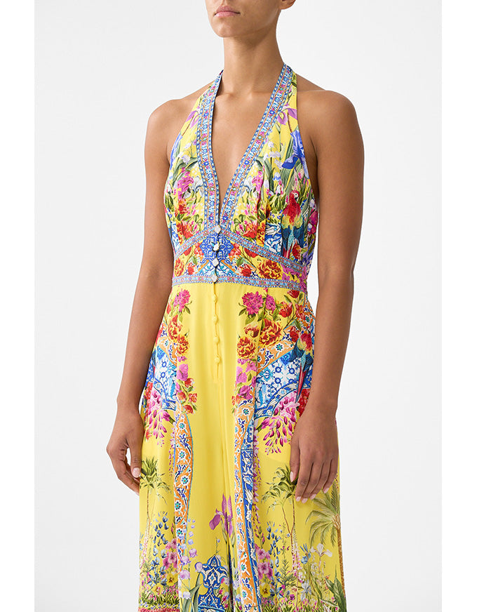 Sultanahmet Summer Halterneck Jumpsuit