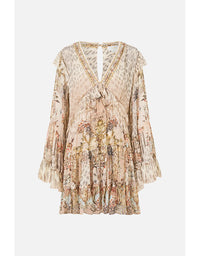 Tiered Swing Mini Dress -  Aranjuez Animalia