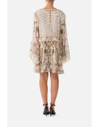 Tiered Swing Mini Dress -  Aranjuez Animalia