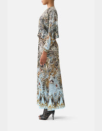Fiesta Siesta Repeat Twist Front Batwing Dress