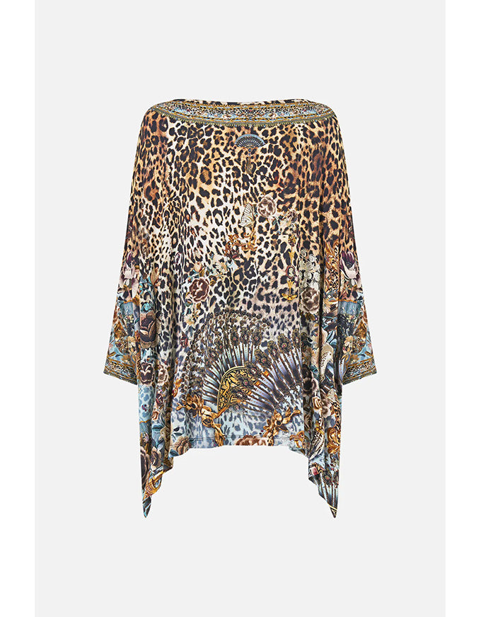 Leopard print dress on a white background