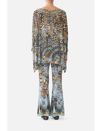 Leopard print outfit on a white background