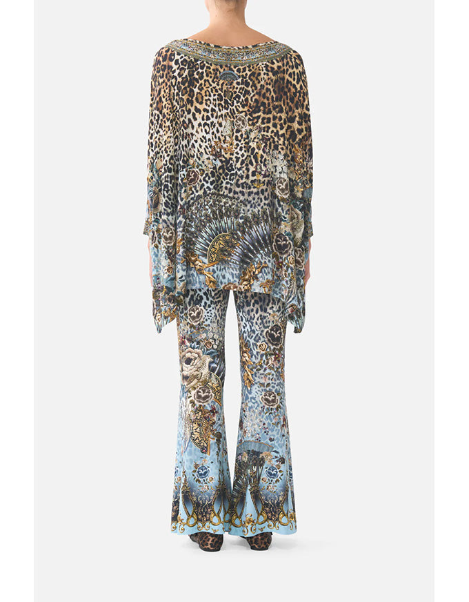 Leopard print outfit on a white background