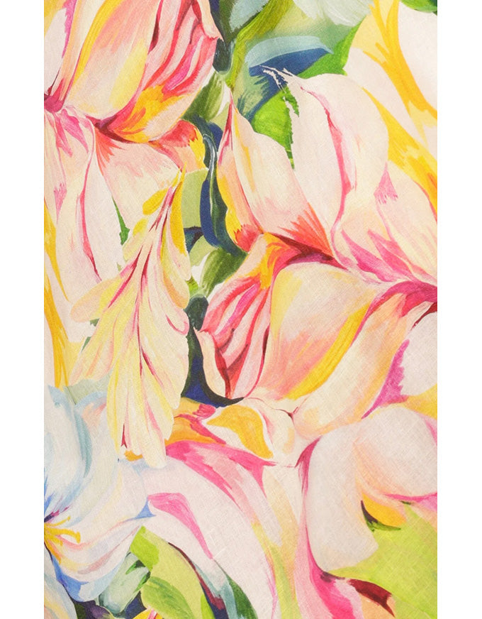 Dahlia Midi Dress Watercolour Floral