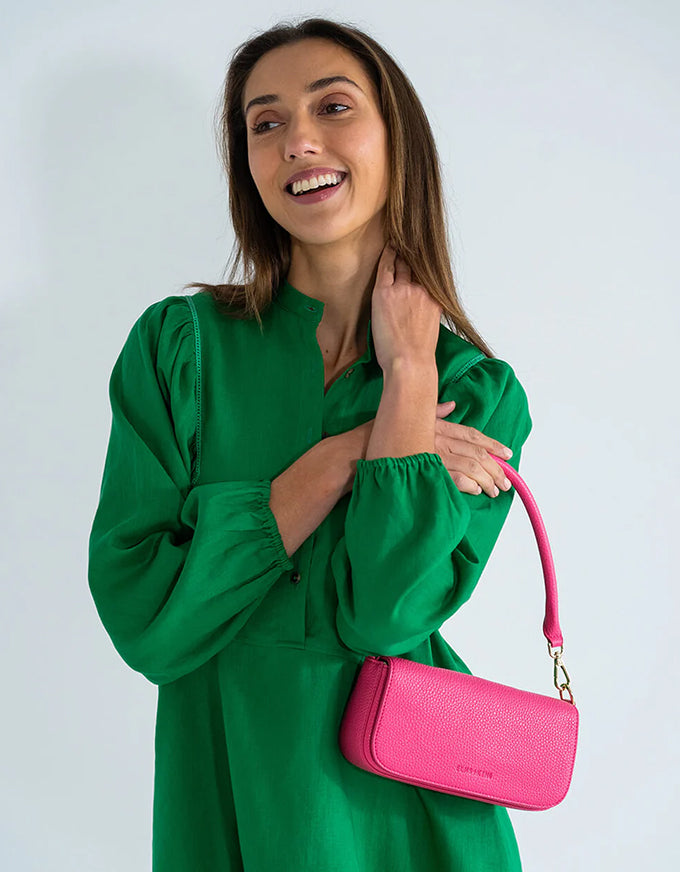 Calabria Baguette Bag Fuchsia