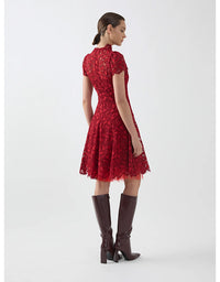 Carmen A-Line Ruby Lace Dress