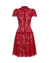 Carmen A-Line Ruby Lace Dress