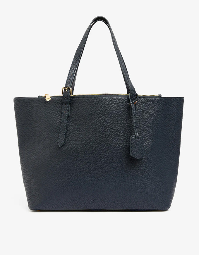 Carmine Tote Navy & Oyster