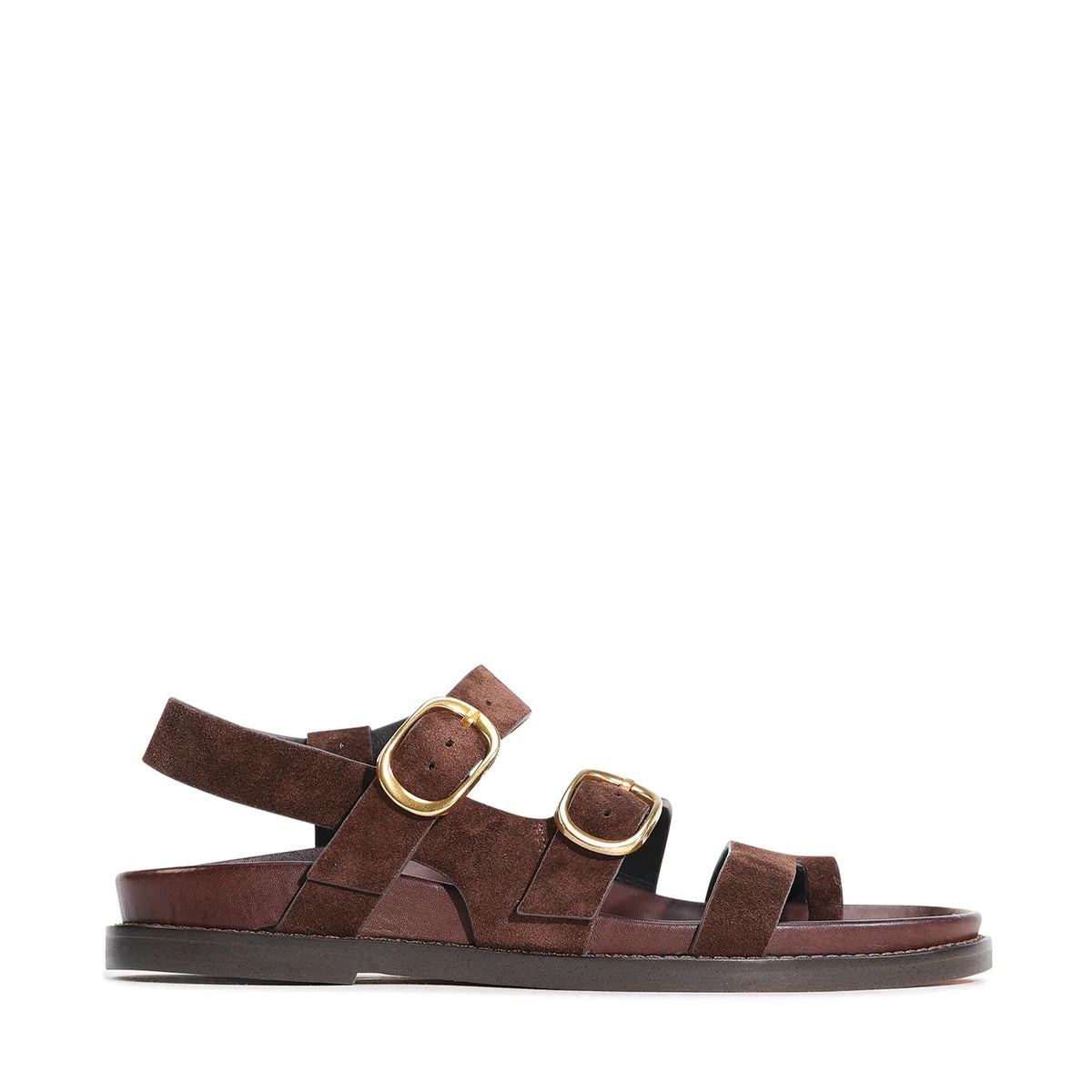 Carmins Espresso Suede Sandals
