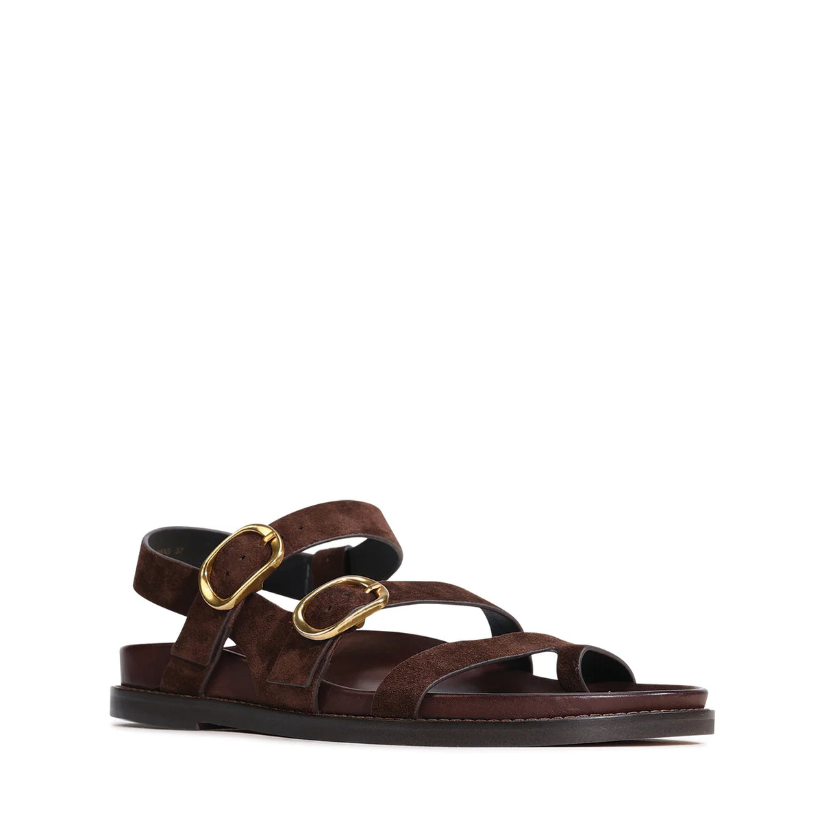 Carmins Espresso Suede Sandals