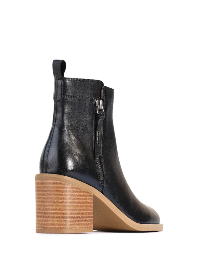 Charity Ankle Boots Nero Leather