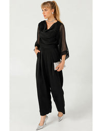Sheer Silk Kimono Black