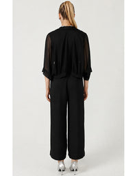 Sheer Silk Kimono Black