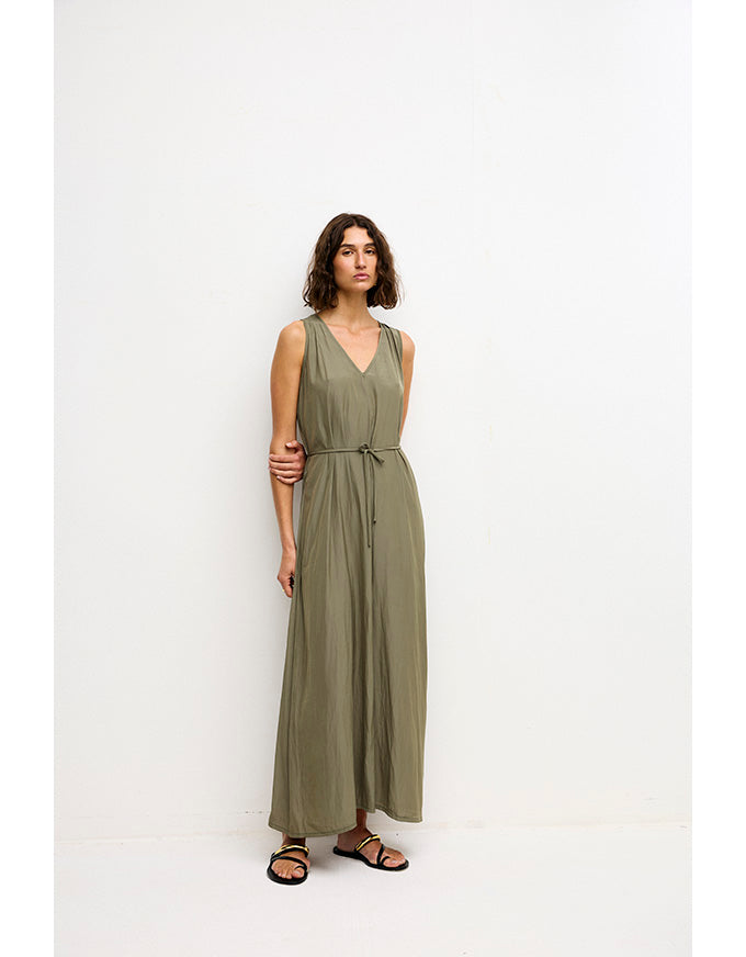 Chloe Dress Olive - Australian Made