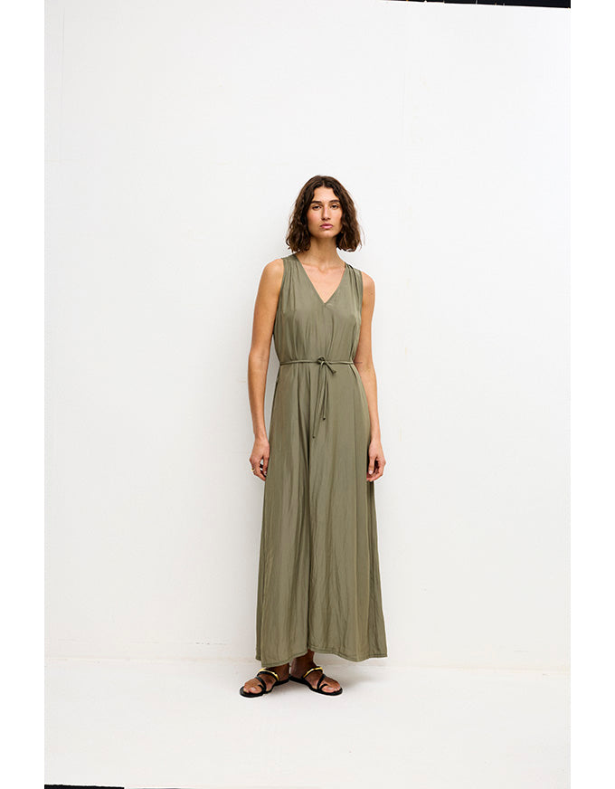 Chloe Dress Olive - Australian Made