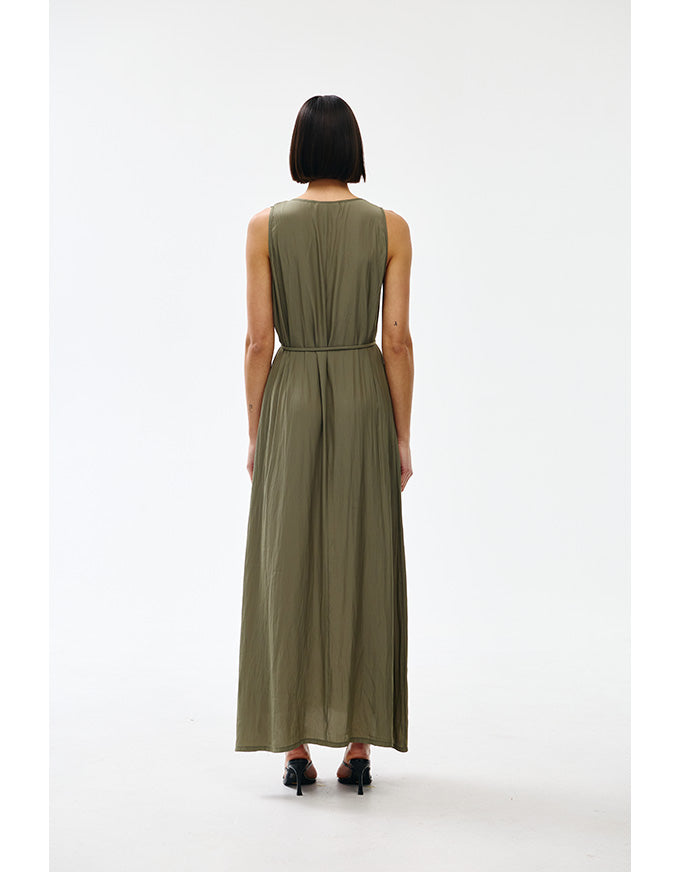 Chloe Dress Olive - Australian Made
