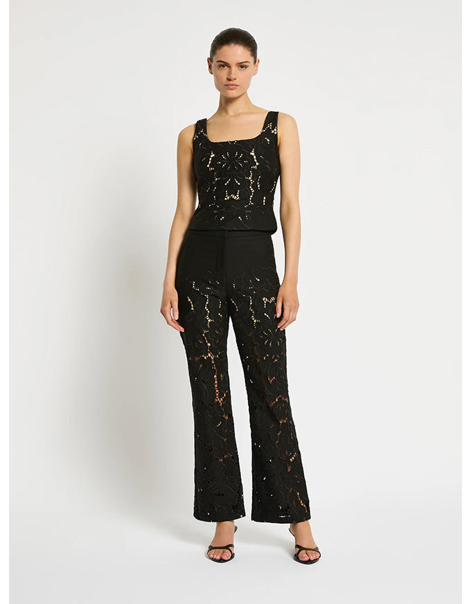 Colette Pant Black Lace - Australian Made