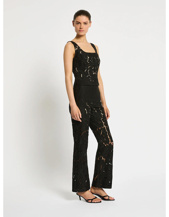 Colette Pant Black Lace - Australian Made
