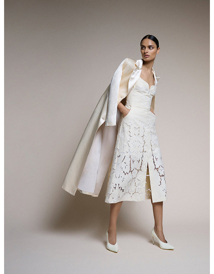 Bianca Trench Buttermilk