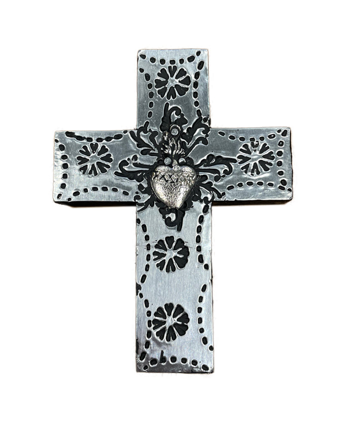 Wooden Cross with Tin on front