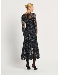 Cynthia Midi Dress Black & Navy