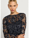 Cynthia Midi Dress Black & Navy