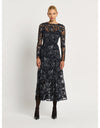 Cynthia Midi Dress Black & Navy
