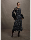 Cynthia Midi Dress Black & Navy