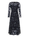 Cynthia Midi Dress Black & Navy